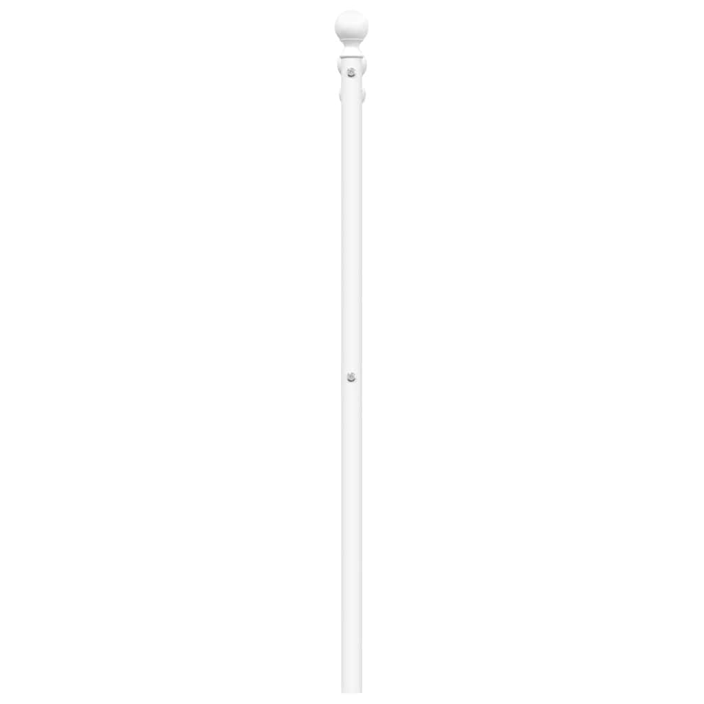 udskiftningsgavl 180 cm metal hvid