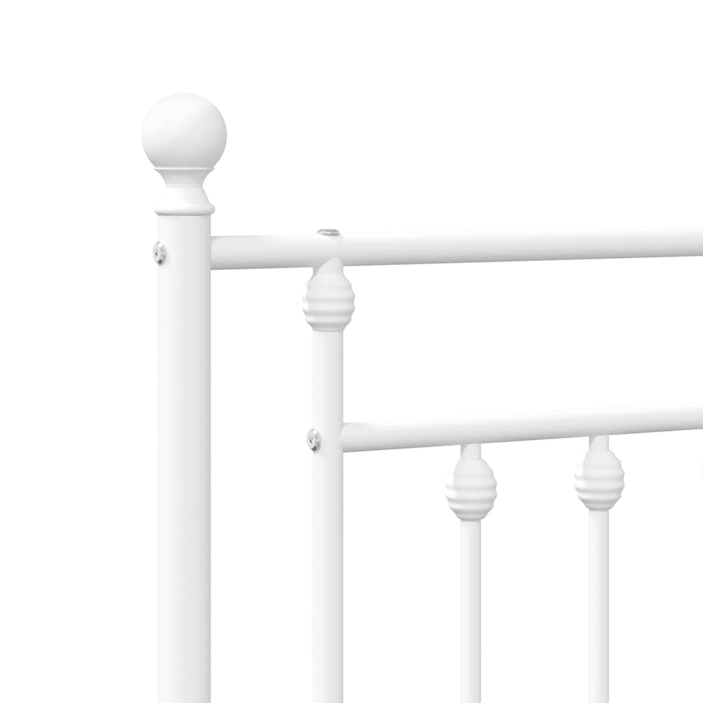 udskiftningsgavl 180 cm metal hvid