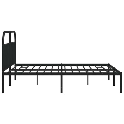 sengeramme med sengegavl 193x203 cm metal sort