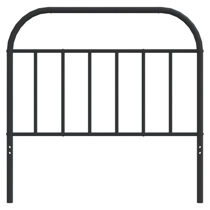 udskiftningsgavl 107 cm metal sort