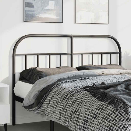 udskiftningsgavl 135 cm metal sort