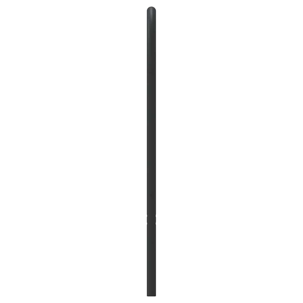 udskiftningsgavl 160 cm metal sort