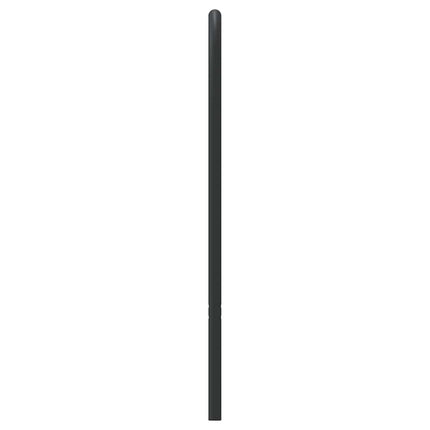 udskiftningsgavl 193 cm metal sort