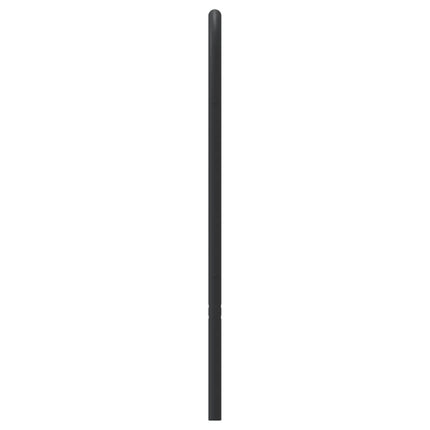 udskiftningsgavl 200 cm metal sort