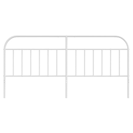 udskiftningsgavl 193 cm metal hvid