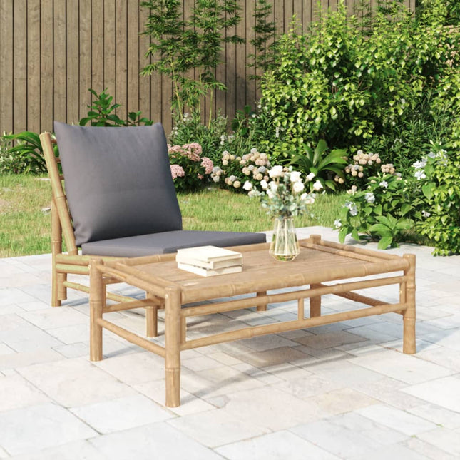 havebord 100x55x33 cm bambus