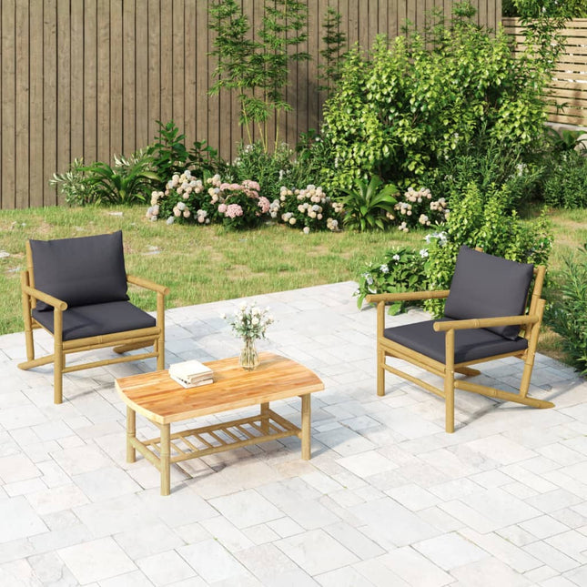 havebord 90x55x37 cm bambus