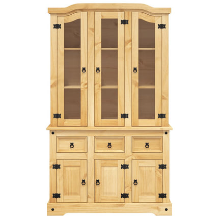 skænk Corona 112x43x191,5 cm massivt mexicansk fyrretræ brun