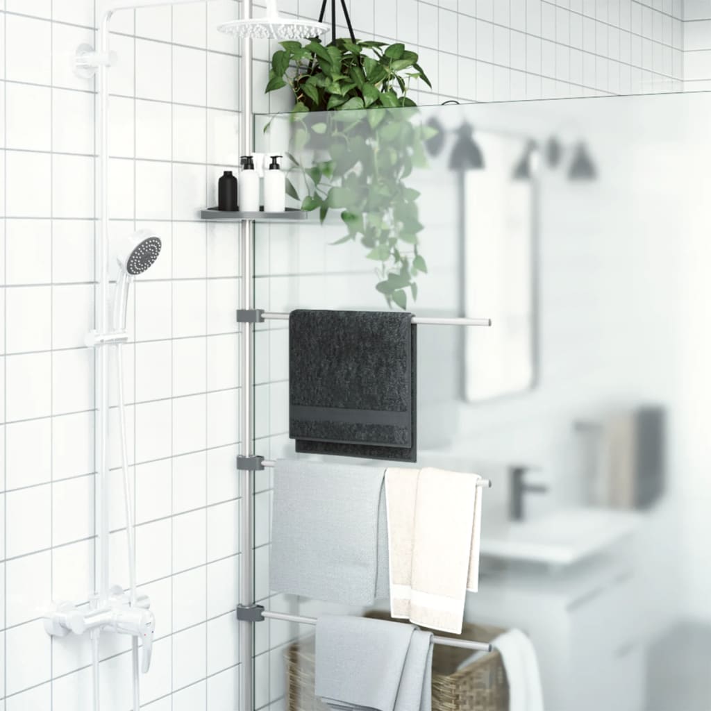 håndklædestativ 47x280 cm aluminium