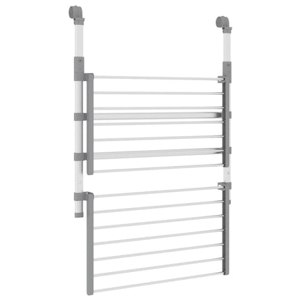 tørrestativ til altan 54x25x42 cm aluminium