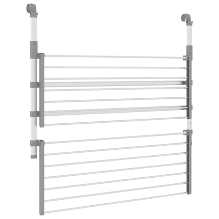 tørrestativ til altan 89x25x(60-95) cm aluminium