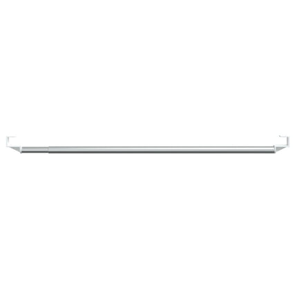 gardinstænger 2 stk. 40-60 cm aluminium hvid og sølvfarvet