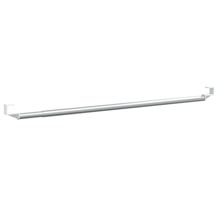 gardinstænger 2 stk. 60-105 cm aluminium hvid og sølvfarvet