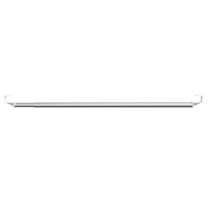 gardinstænger 2 stk. 60-105 cm aluminium hvid og sølvfarvet