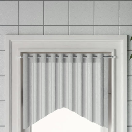 gardinstænger 2 stk. 60-105 cm aluminium hvid og sølvfarvet