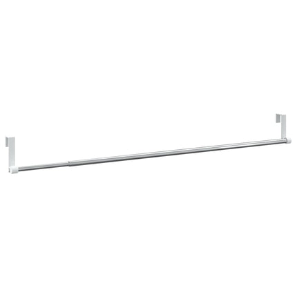 gardinstænger 2 stk. 60-105 cm aluminium hvid og sølvfarvet