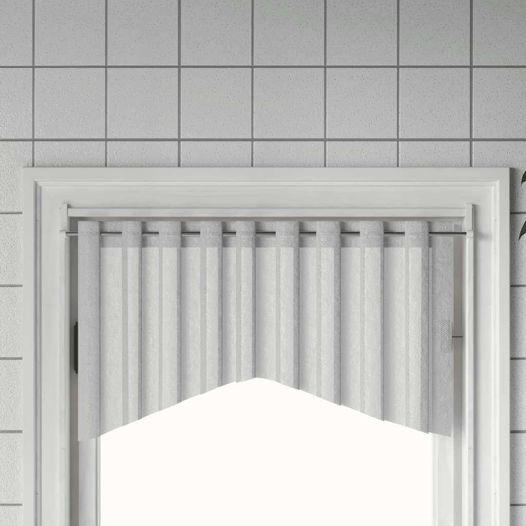 gardinstænger 2 stk. 90-135 cm aluminium hvid og sølvfarvet