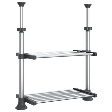 køkkenhylde 50x25(50-70) cm aluminium