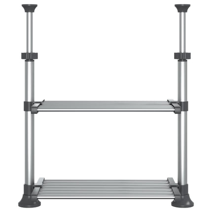 køkkenhylde 50x25(50-70) cm aluminium