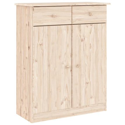 højskab ALTA 77x35x188 cm massivt fyrretræ