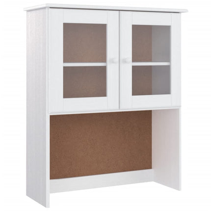 højskab ALTA 77x35x188 cm massivt fyrretræ hvid