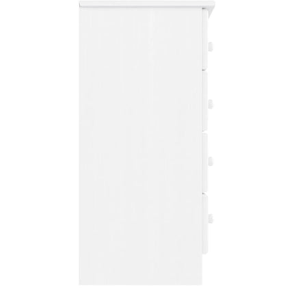 kommode ALTA 77x35x73 cm massivt fyrretræ hvid