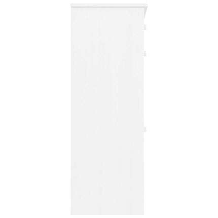 skoskab ALTA 77x35x96 cm massivt fyrretræ hvid