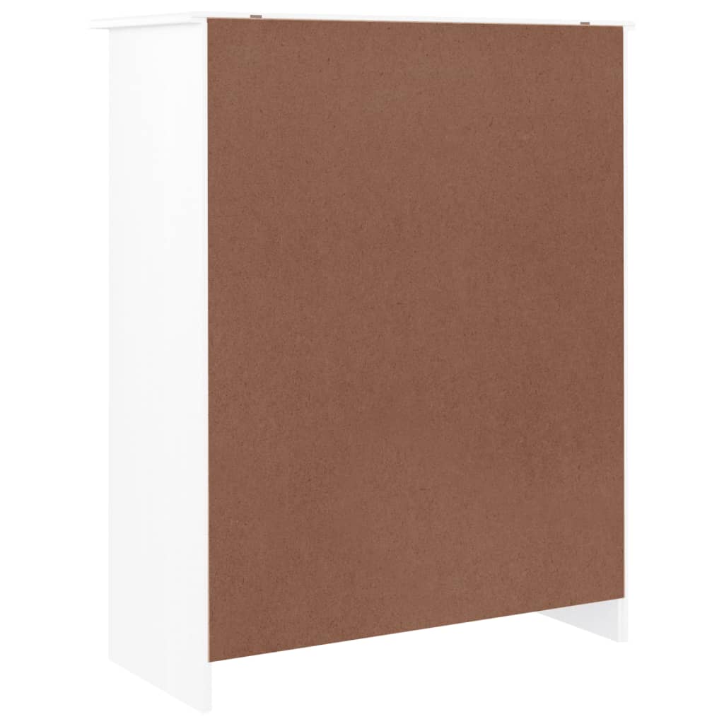 sengebord ALTA 77x35x96 cm massivt fyrretræ hvid