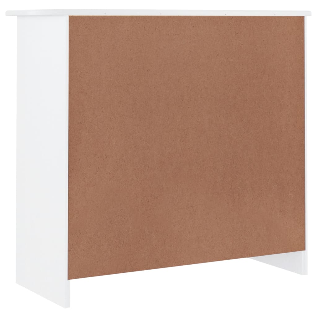 skænk ALTA 77x35x73 cm massivt fyrretræ hvid