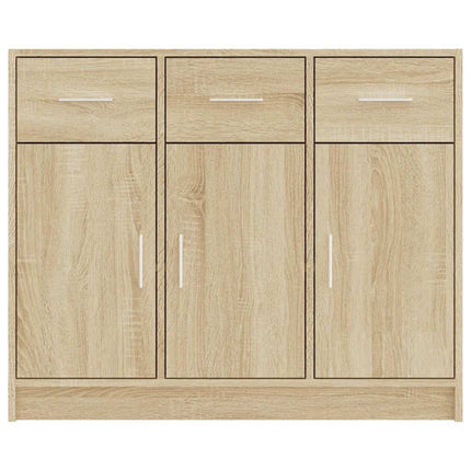 skænk 91x28x75 cm konstrueret træ sonoma-eg
