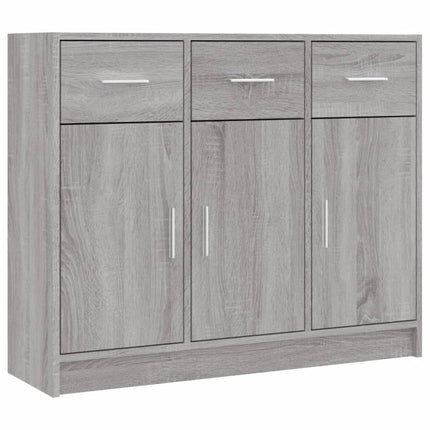 skab 91x28x75 cm konstrueret træ grå sonoma-eg