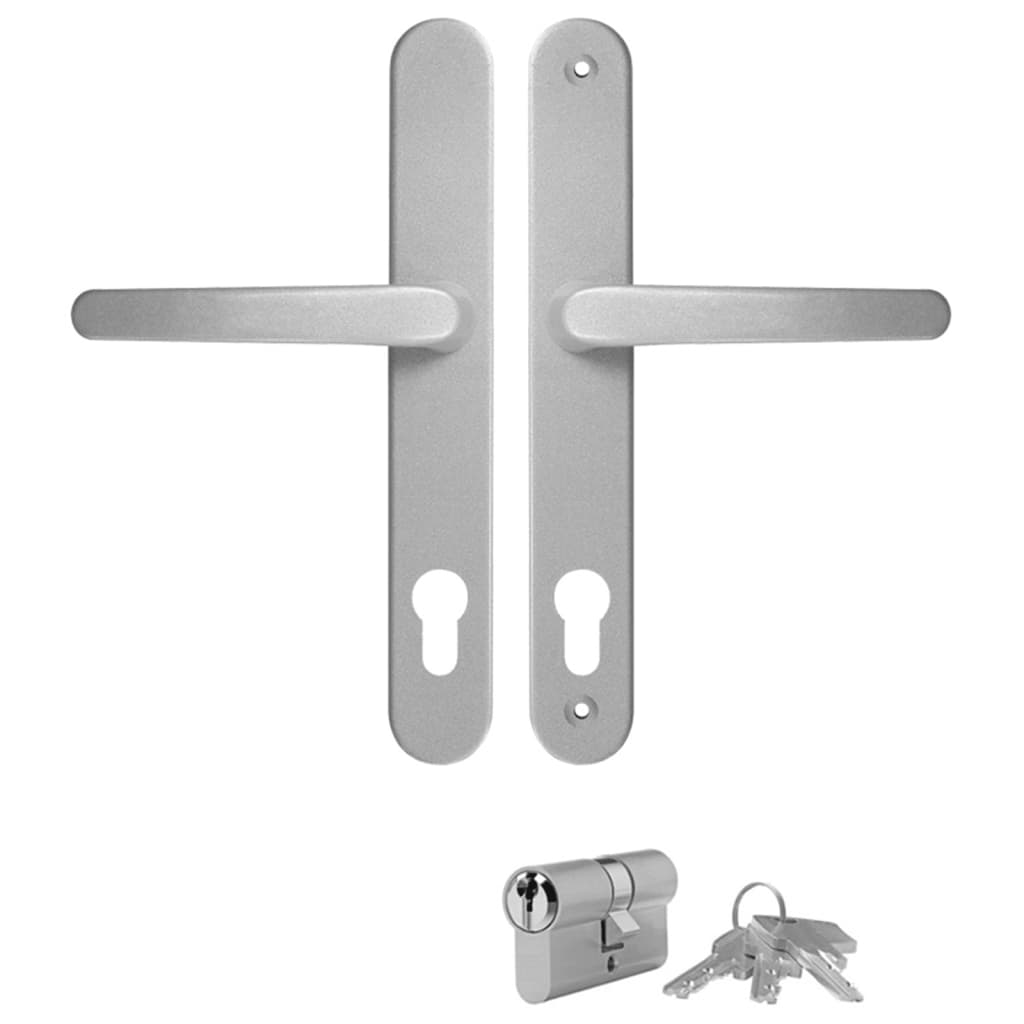 hoveddør 108x200 cm PVC antracitgrå