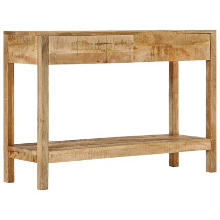 konsolbord med 2 skuffer 110x35x75 cm massivt mangotræ