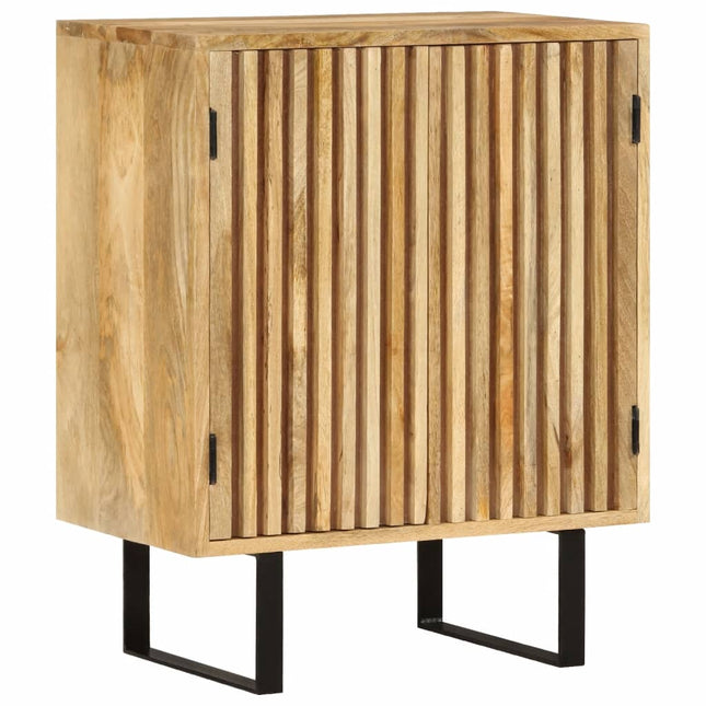 skænk med 2 låger 55x35x70 cm massivt mangotræ
