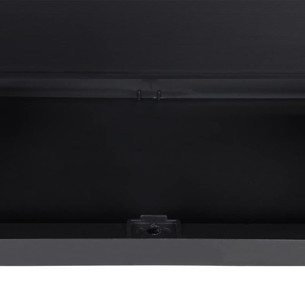 haveskab 65x37x85 cm PP grå og sort