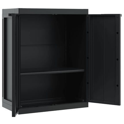 haveskab 65x37x85 cm PP sort
