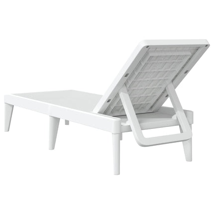 liggestol 186x60x29 cm PP hvid