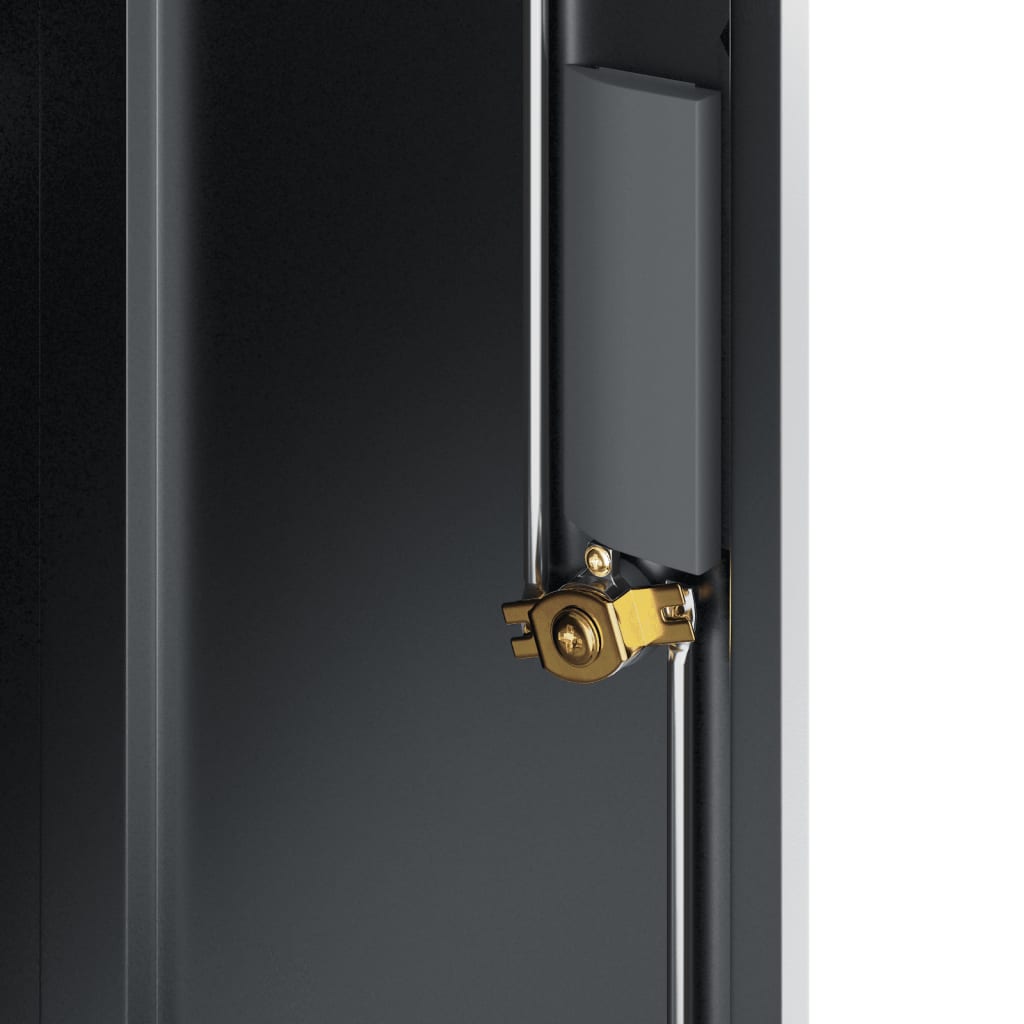 arkivskab 79x40x90 cm stål antracitgrå