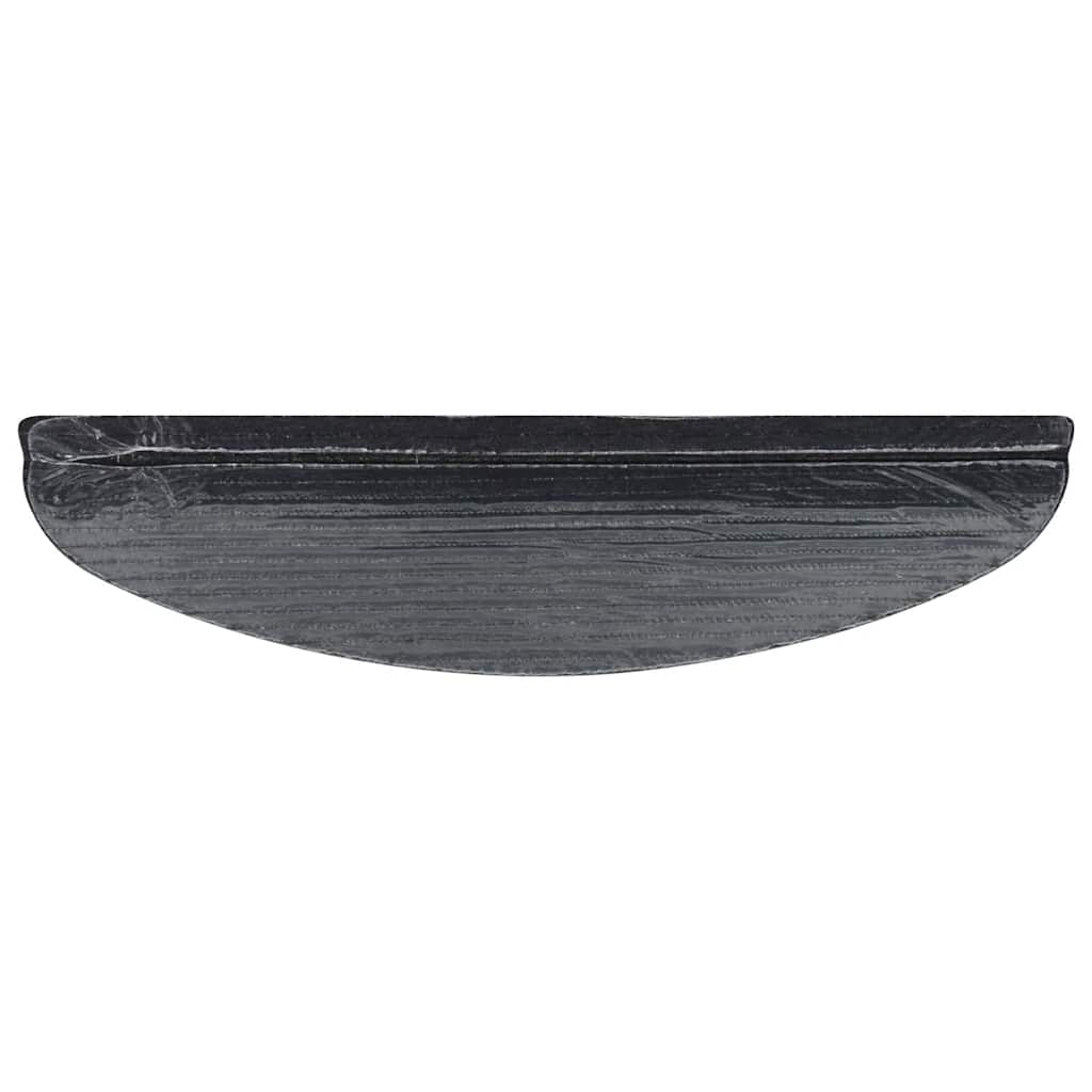 selvklæbende trappemåtter 10 stk. 56x17x3 cm sort