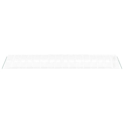 drivhus med stålstel 64 m² 16x4x2 m hvid