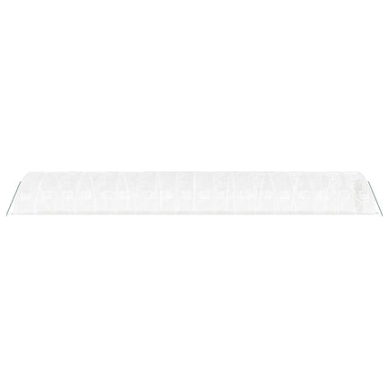 drivhus med stålstel 90 m² 18x5x2,3 m hvid