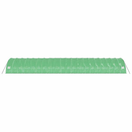 drivhus med stålstel 120 m² 20x6x2,85 m grøn