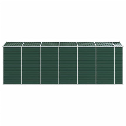 haveskur 191x555x198 cm galvaniseret stål grøn