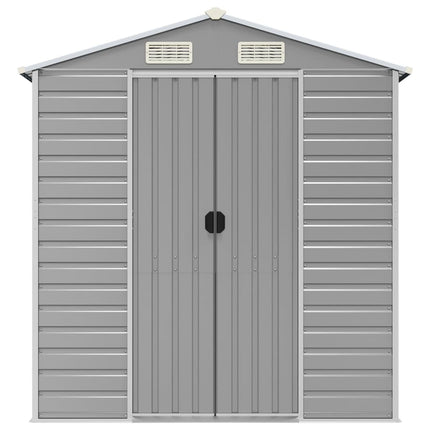 haveskur lysegrå 191x980x198 cm galvaniseret stål