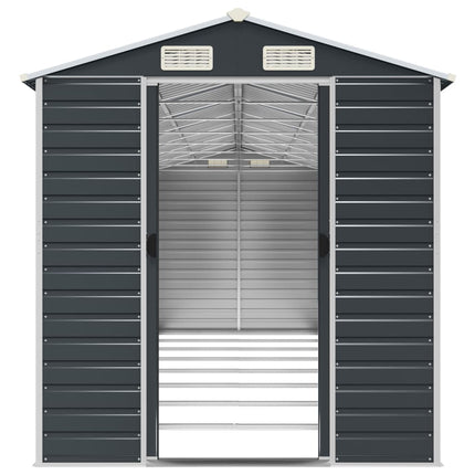 haveskur 191x725x198 cm galvaniseret stål antracitgrå