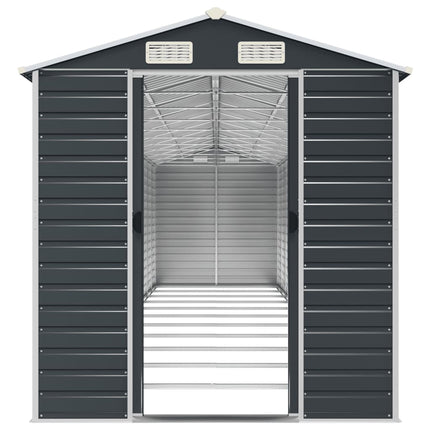 haveskur 191x980x198 cm galvaniseret stål antracitgrå