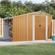 haveskur 277x192,5x179 cm galvaniseret stål lysebrun