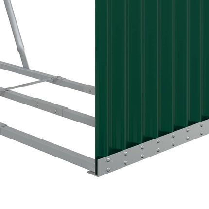 brændestativ 120x45x140 cm galvaniseret stål grøn