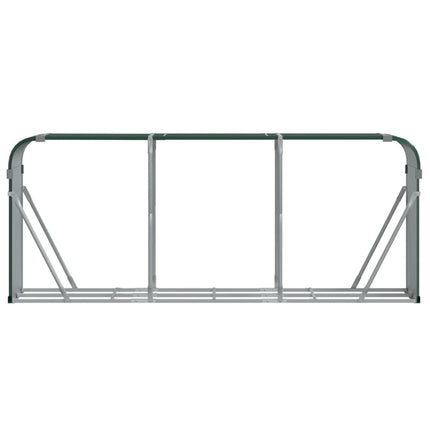 brændestativ 234x45x100 cm galvaniseret stål grøn