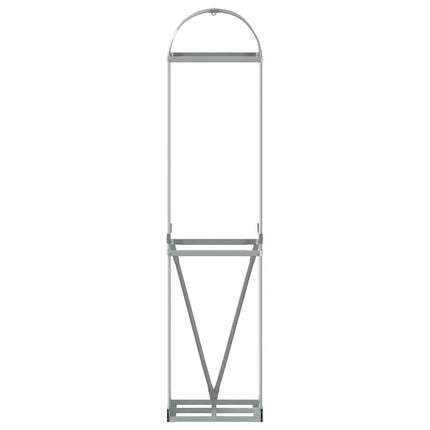 brændestativ 40x45x170 cm galvaniseret stål lysegrå